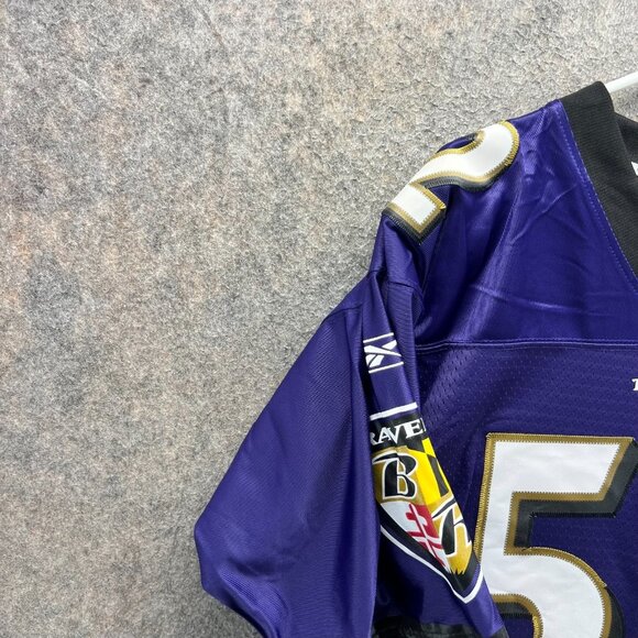 Ray Lewis Baltimore Ravens Jersey Men Medium Purple Authentic Reebok Football - Picture 7 of 11